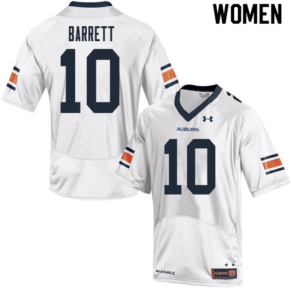 Women's Auburn Tigers #10 Devan Barrett White 2020 College Stitched Football Jersey